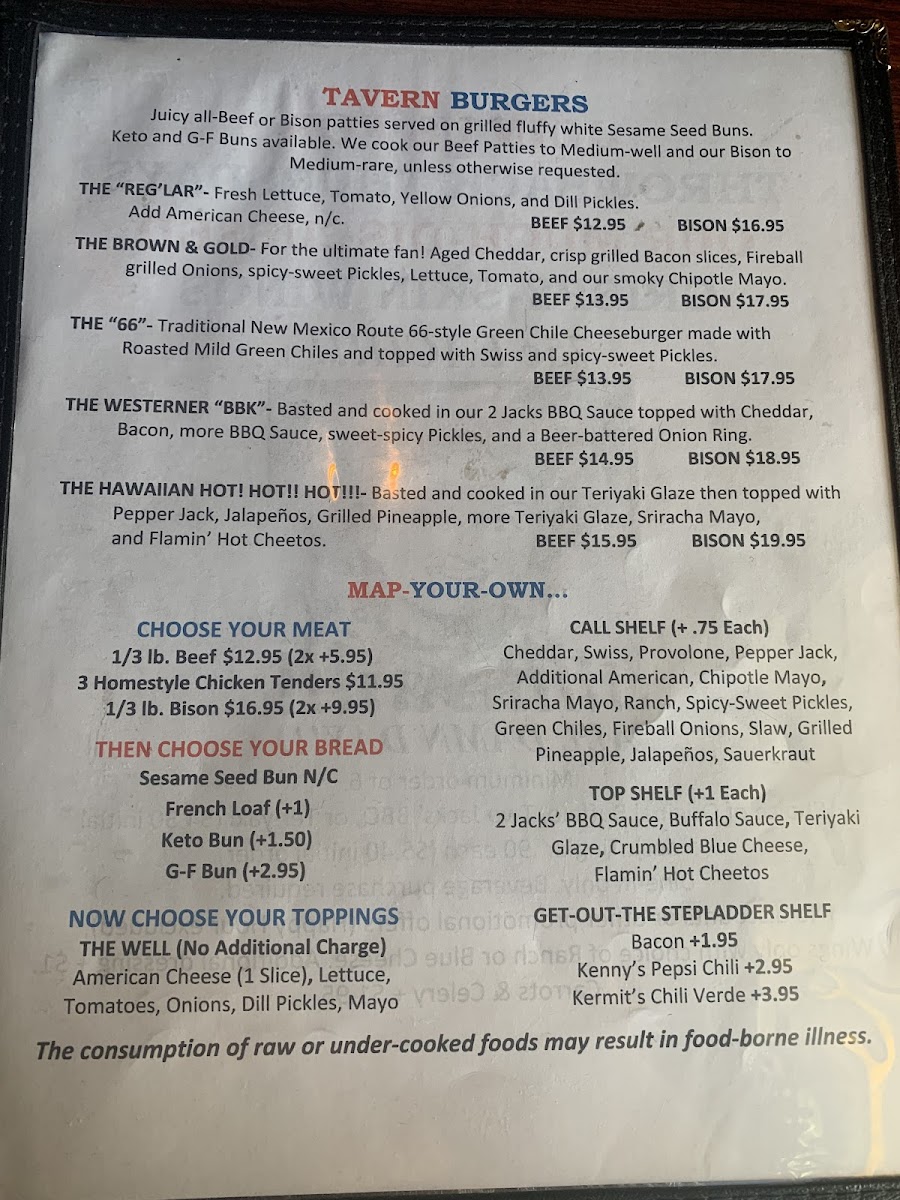 Lincoln Highway Tavern Menu - Image 3
