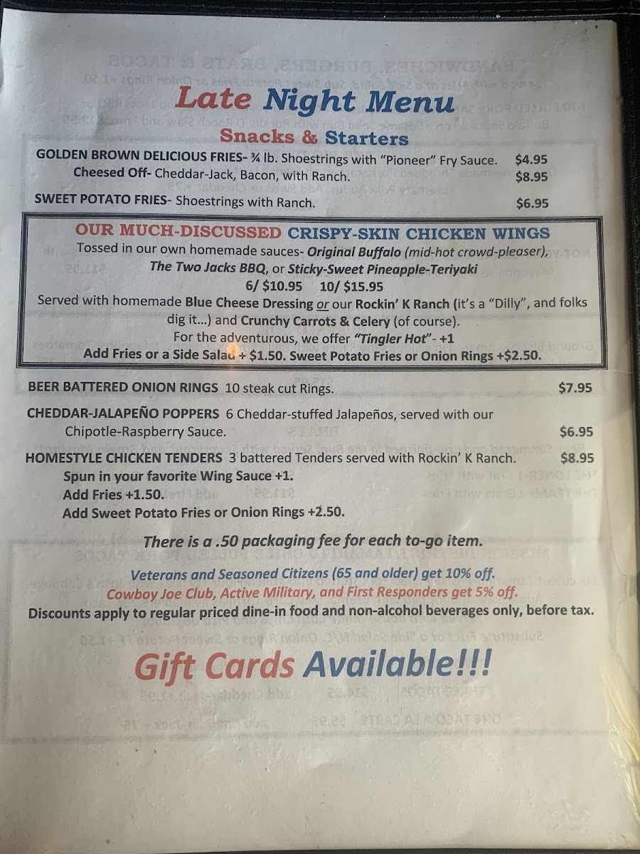 Lincoln Highway Tavern Menu - Image 4